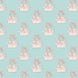 Little Easter Basket in Aqua Blue
