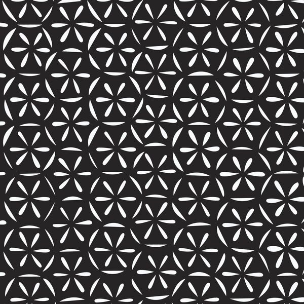 Hexablooms in Black