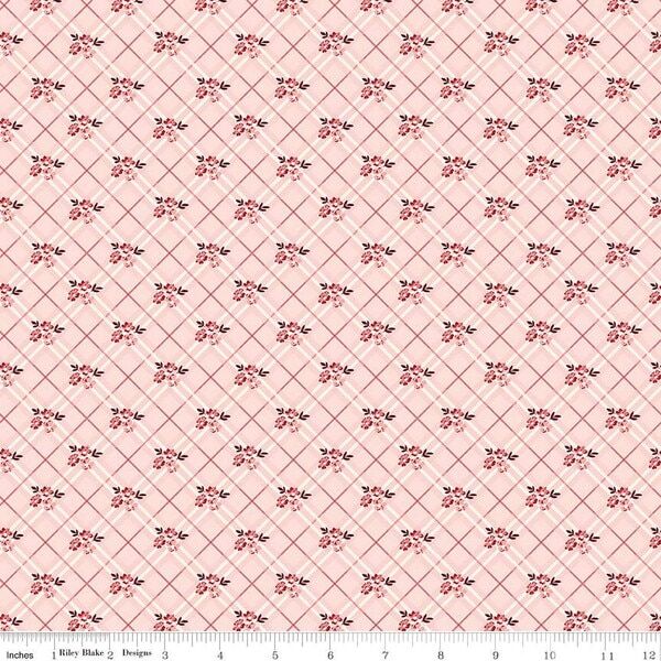 Floral Plaid in Pink
