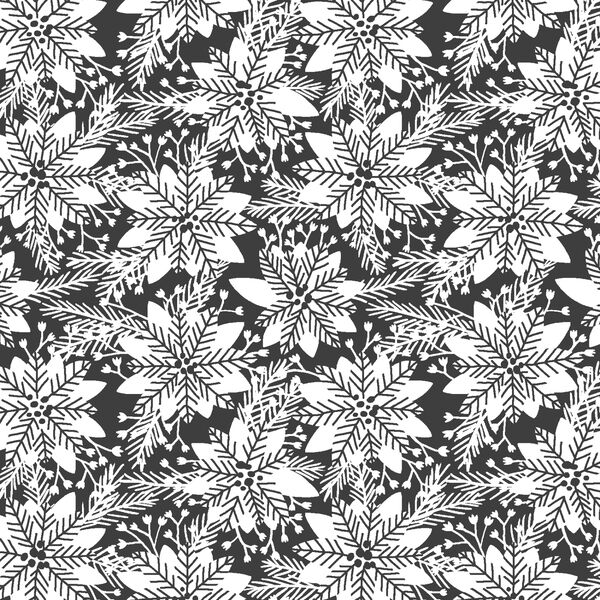 Little Pointsettias in Onyx