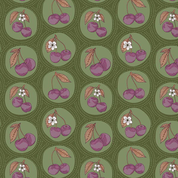 Dotted Cherries in Olive