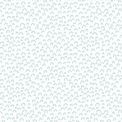 Doodle in Glacier Blue on White