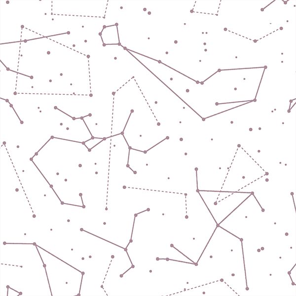 Star Charts in Celestial on White