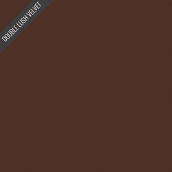Double Lush Velvet Solid in Brownie