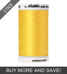 Yellow (2596-0310) - Poly Sheen - 875 Yards (5 Pack)