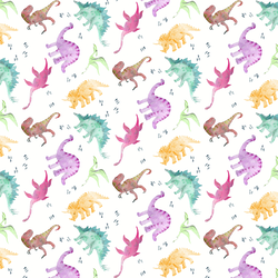 Dinosaurs in Rainbow
