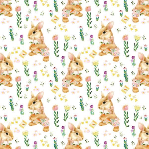 Little Bunny Girl in Spring
