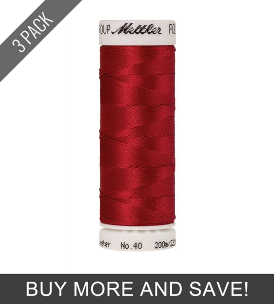 Cardinal (3406-1904) - Poly Sheen - 220 Yards (3 Pack) - Mettler Thread ...