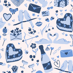 Large All You Need is Love in True Blue