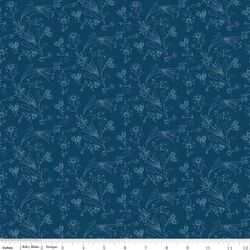Flower Vines in Blue