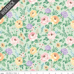 Floral Wideback in Mint