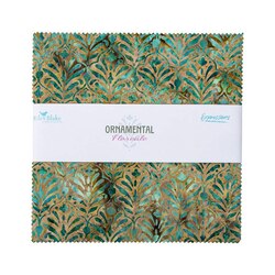 Expressions Batiks 10" Square Pack in Ornamental Floreale
