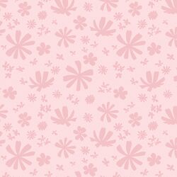 Silhouette Blooms in Petal Pink