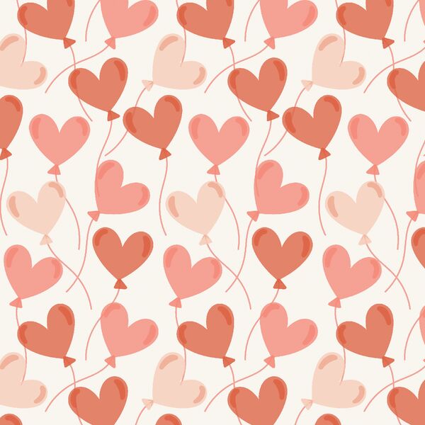 Floating Hearts in Blushing