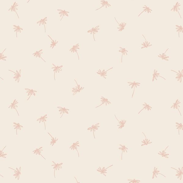 Ditsy Daisy in Ballet Pink on Egret