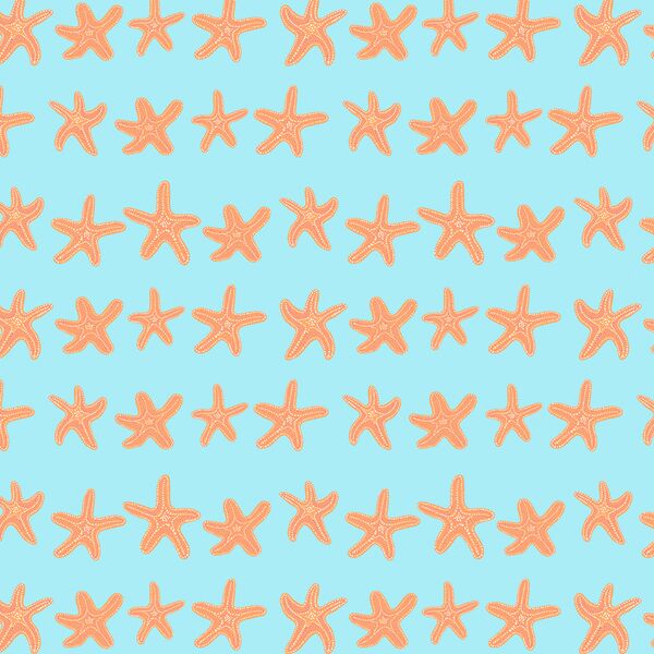 Starfish in Surf Blue