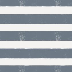Painted Stripe in Ink Blue