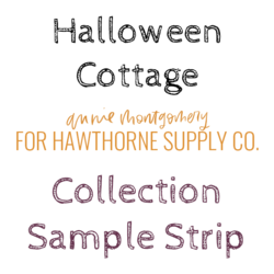 Halloween Cottage Sample Strip