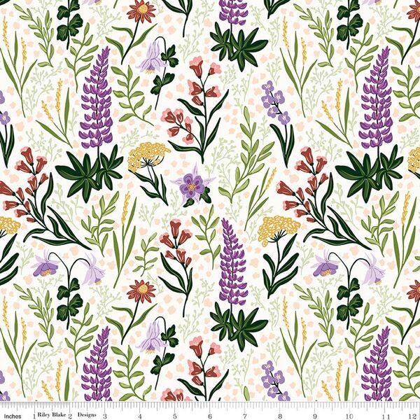 Lupine Fields in White
