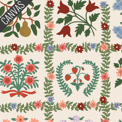 Garden Album Canvas in Cream