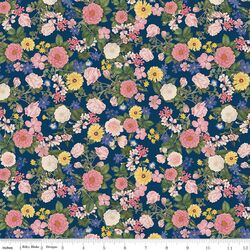 Flowers in Navy