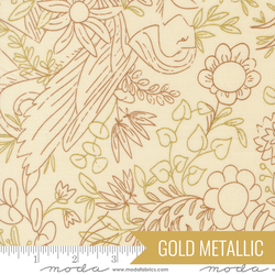 Sunlit Ruins in Cream Metallic