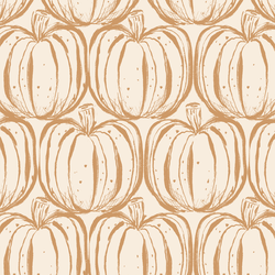 Pumpkin Stack in Orange on Cream