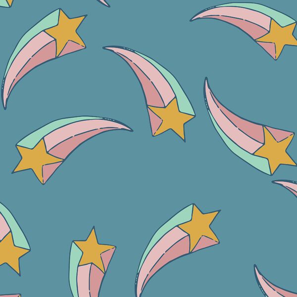 Large Shooting Star in Denim