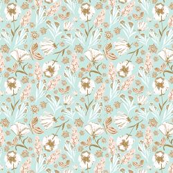 Small Butterfly Field in Light Mint