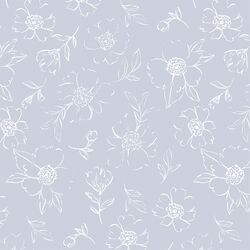 Sweet Peonies Sketch in Spring Sky