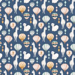 Little Llamas in Dark Periwinkle