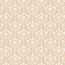 Vine Damask in Oak