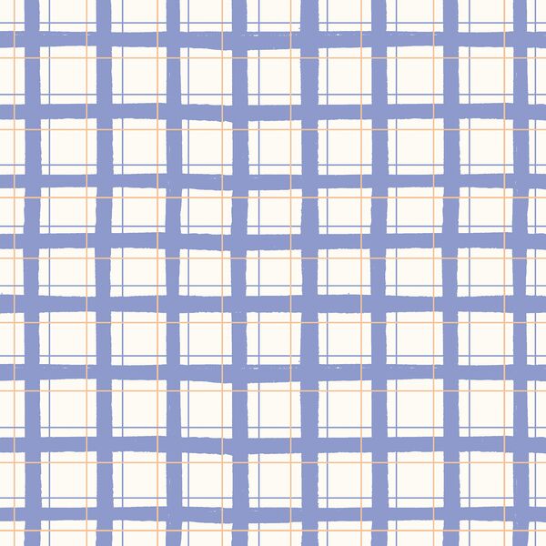Spring Picnic Plaid in Light Periwinkle