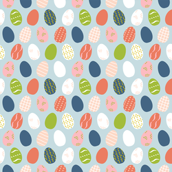 Painted Eggs in Teatime