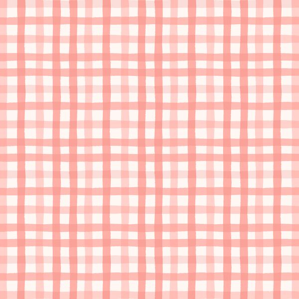 Gingham in Coral