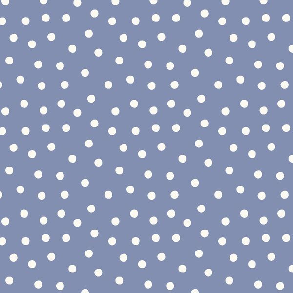 Tossed Polka Dot in Twilight Blue