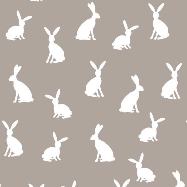 Cottontail Silhouette in Taupe