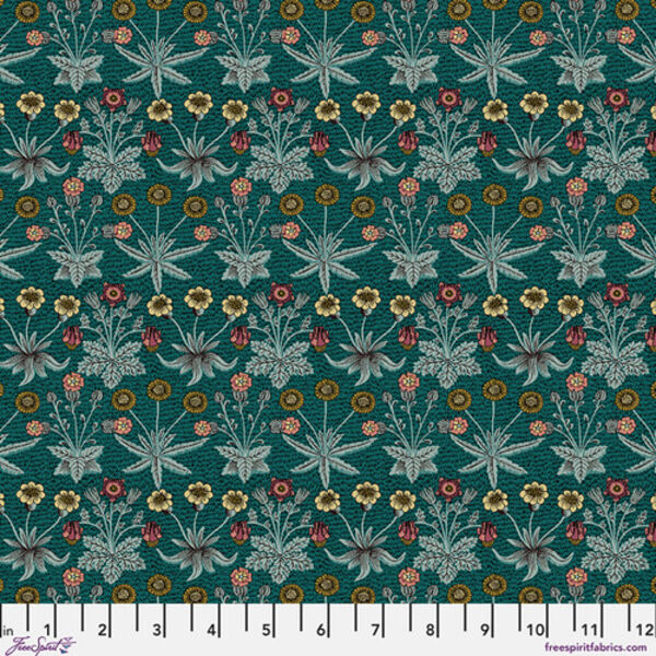 Daisy Fields in Teal
