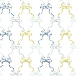 Trellis Bows in Blue Velvet