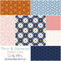 Piece and Harmony Fat Quarter Bundle in Amber Glow