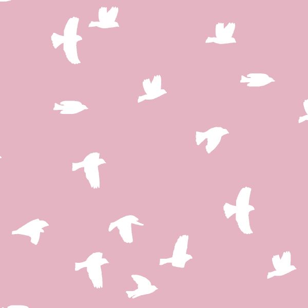 Flock Silhouette in Carnation