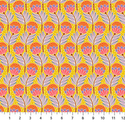 Bouncy Blooms in Saffron