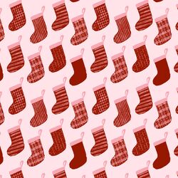 Hanging Stockings in Cranberry