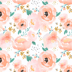 Little Punchy Floral in Peachy