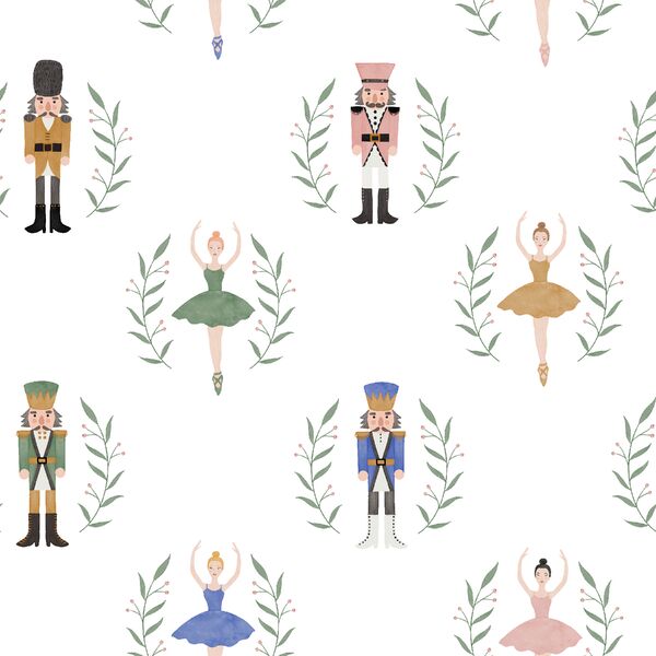 Nutcracker Christmas in White