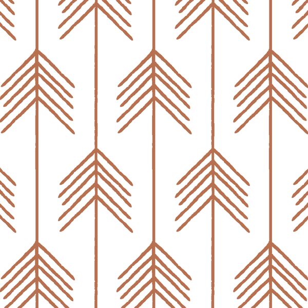 Vanes in Terracotta on White
