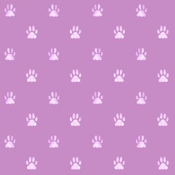 Watercolor Paw Prints in Lilac