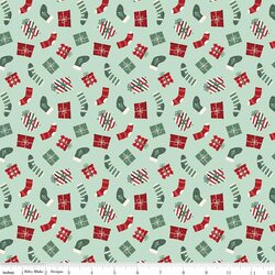 Stockings & Gifts in Mint