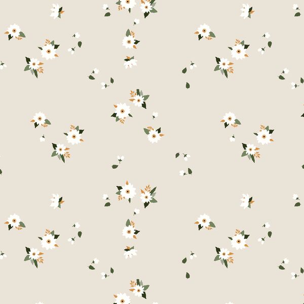 Scattered Floral in Cream