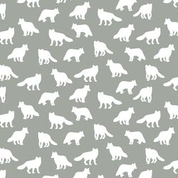 Little Fox Silhouette in Sage